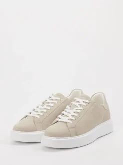 Marc O'Polo – Sneaker aus Veloursleder beigegrau