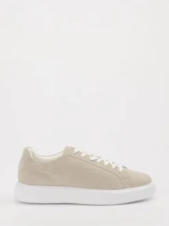 Marc O'Polo – Sneaker aus Veloursleder beigegrau