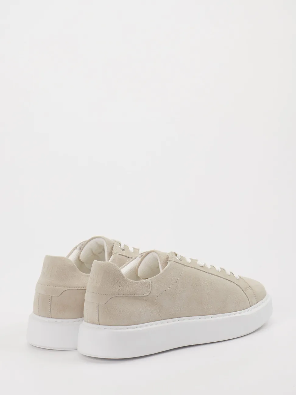 Marc O'Polo – Sneaker aus Veloursleder beigegrau