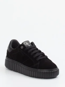Marc O'Polo – Sneaker aus Veloursleder Schwarz