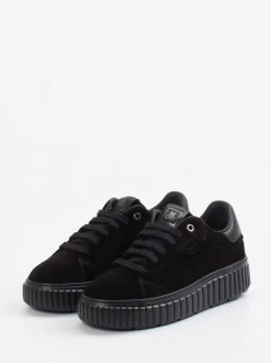 Marc O'Polo – Sneaker aus Veloursleder Schwarz