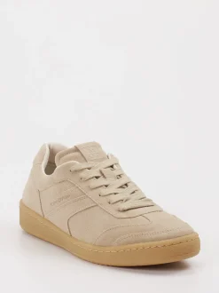 Marc O'Polo – Sneaker aus Veloursleder beige