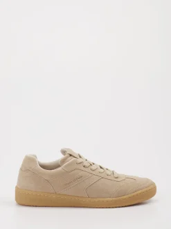 Marc O'Polo – Sneaker aus Veloursleder beige