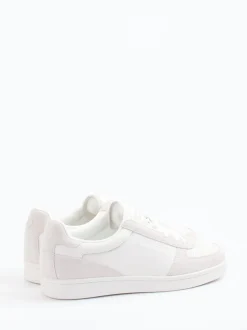Marc O'Polo – Sneaker aus Velourleder und Glattleder Weiß