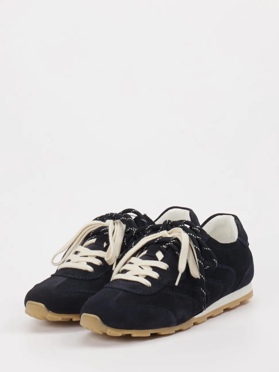 Marc O'Polo – Sneaker aus Veloursleder Dunkelblau