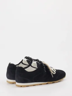 Marc O'Polo – Sneaker aus Veloursleder Dunkelblau
