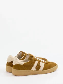 Marc O'Polo – Sneaker aus Veloursleder cognacbraun