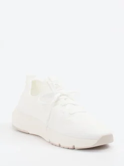 Marc O'Polo – Strick-Sneaker aus Textil in Offwhite