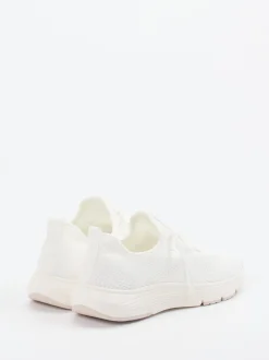 Marc O'Polo – Strick-Sneaker aus Textil in Offwhite