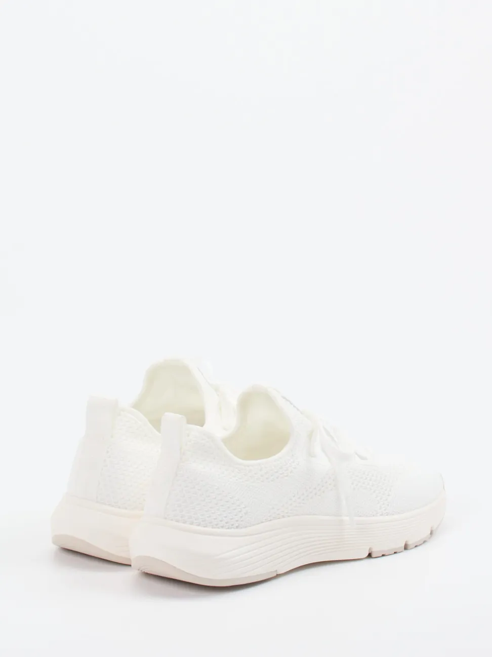 Marc O'Polo – Strick-Sneaker aus Textil in Offwhite