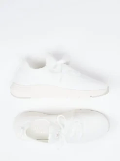 Marc O'Polo – Strick-Sneaker aus Textil in Offwhite