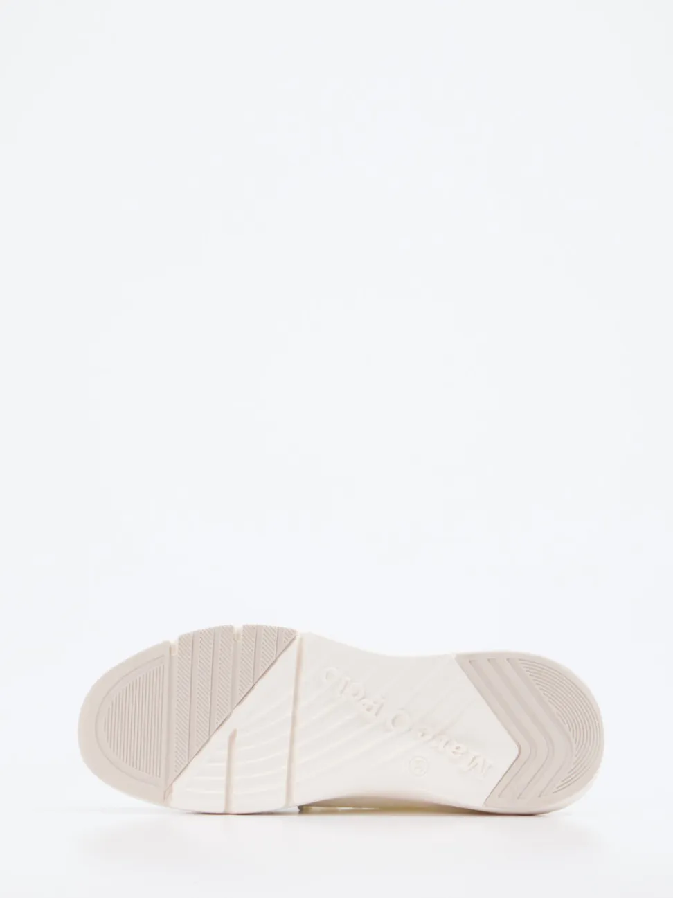 Marc O'Polo – Strick-Sneaker aus Textil in Offwhite