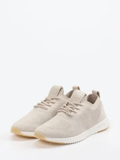 Marc O'Polo – Strick-Sneaker aus Textil in Beige