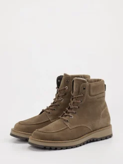 Marc O'Polo – Winterboots aus Veloursleder braun