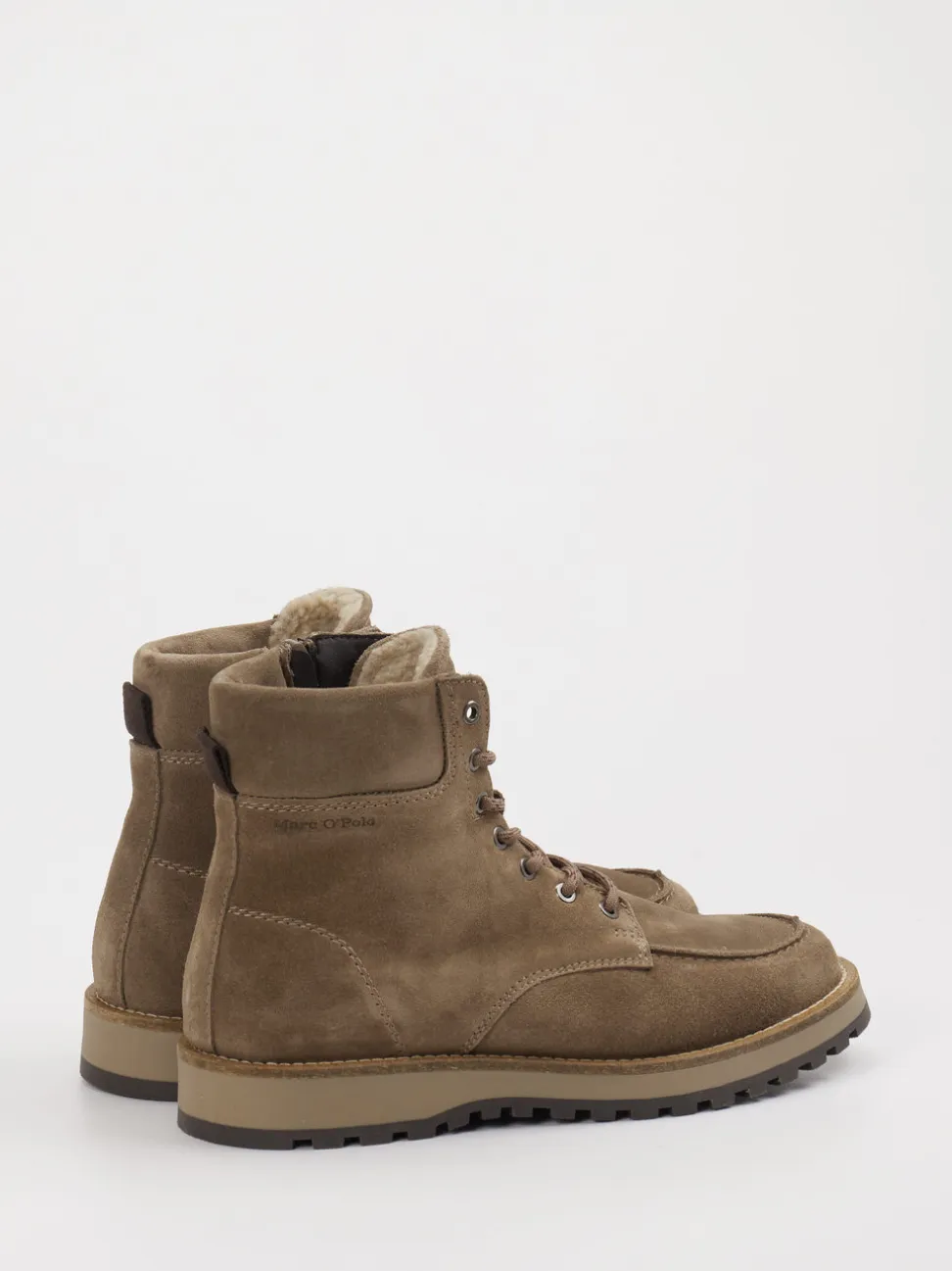 Marc O'Polo – Winterboots aus Veloursleder braun