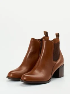 Maripé – Chelsea Boots aus Kalbleder cognacbraun