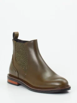 Maripé – Chelsea Boots aus Kalbleder olivgrün