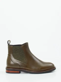 Maripé – Chelsea Boots aus Kalbleder olivgrün
