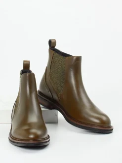 Maripé – Chelsea Boots aus Kalbleder olivgrün