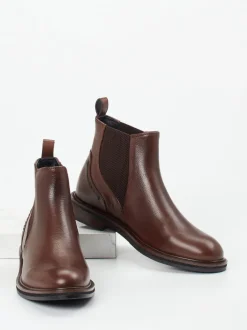 Maripé – Chelsea Boots aus Kalbleder Dunkelbraun