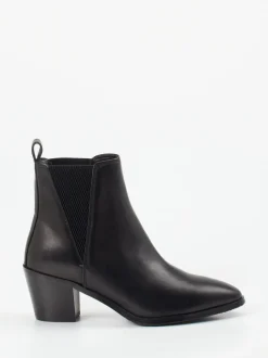 Maripé – Chelsea Boots aus Kalbleder schwarz glänzend