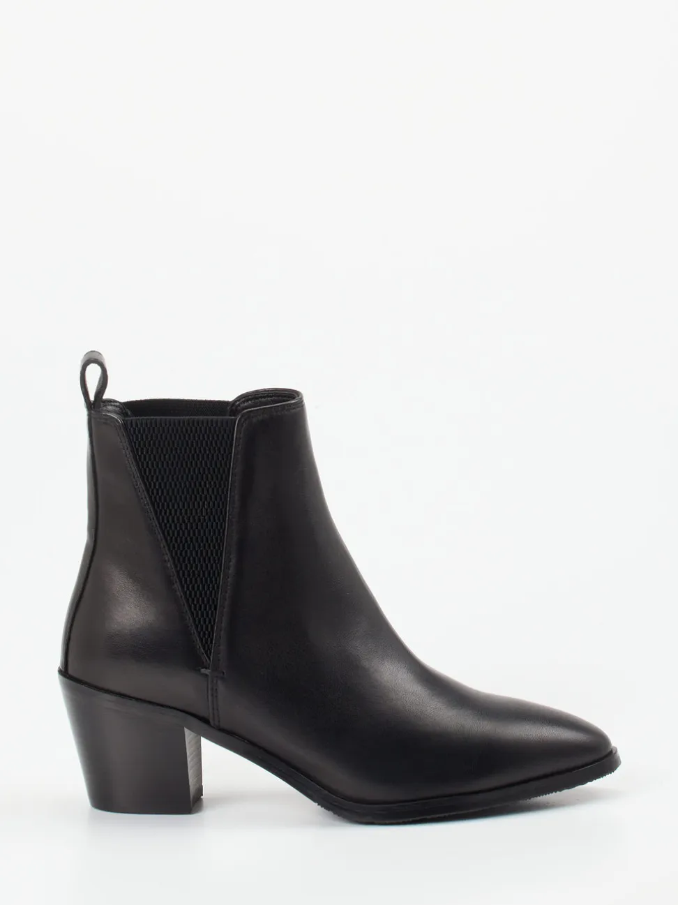 Maripé – Chelsea Boots aus Kalbleder schwarz glänzend