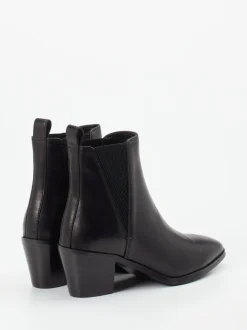 Maripé – Chelsea Boots aus Kalbleder schwarz glänzend