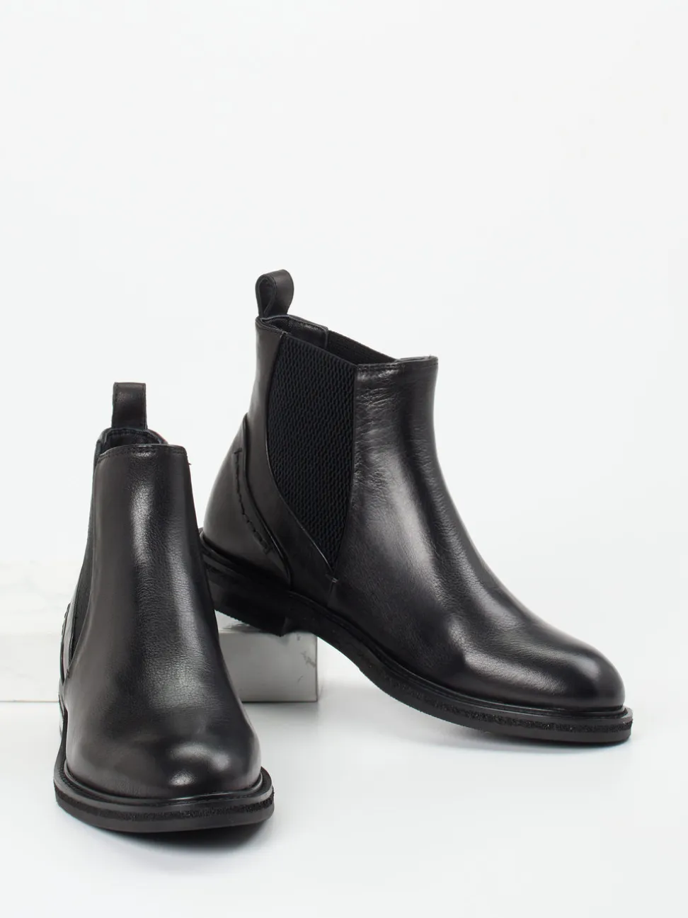 Maripé – Chelsea-Stiefelette aus Kalbleder schwarz