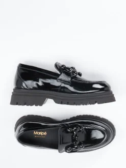 Maripé – Chunky Loafer aus Lackleder Schwarz