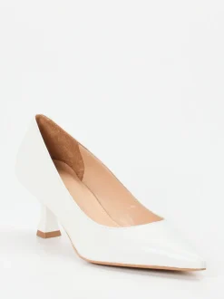 Maripé – Kitten-Heel-Pumps aus Lammleder Offwhite
