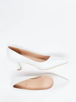 Maripé – Kitten-Heel-Pumps aus Lammleder Offwhite