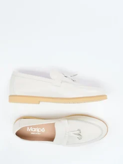 Maripé – Loafer aus Kalbleder in Offwhite