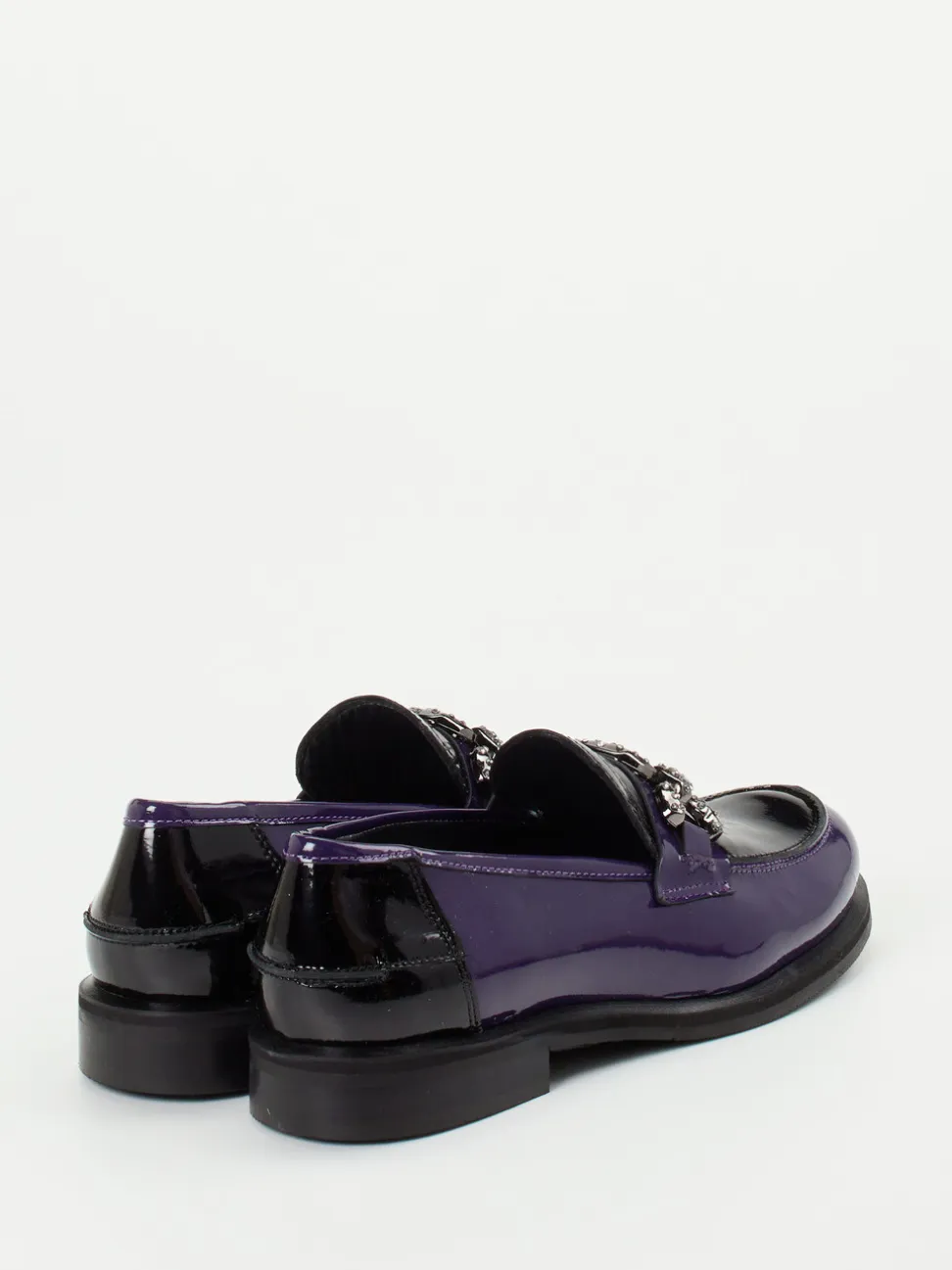 Maripé – Loafer aus Lackleder in Violett-Schwarz