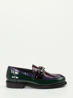 Maripé – Loafer aus Lackleder in Color-Blocking
