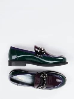 Maripé – Loafer aus Lackleder in Color-Blocking