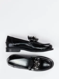 Maripé – Loafer aus Lackleder in Schwarzglanz