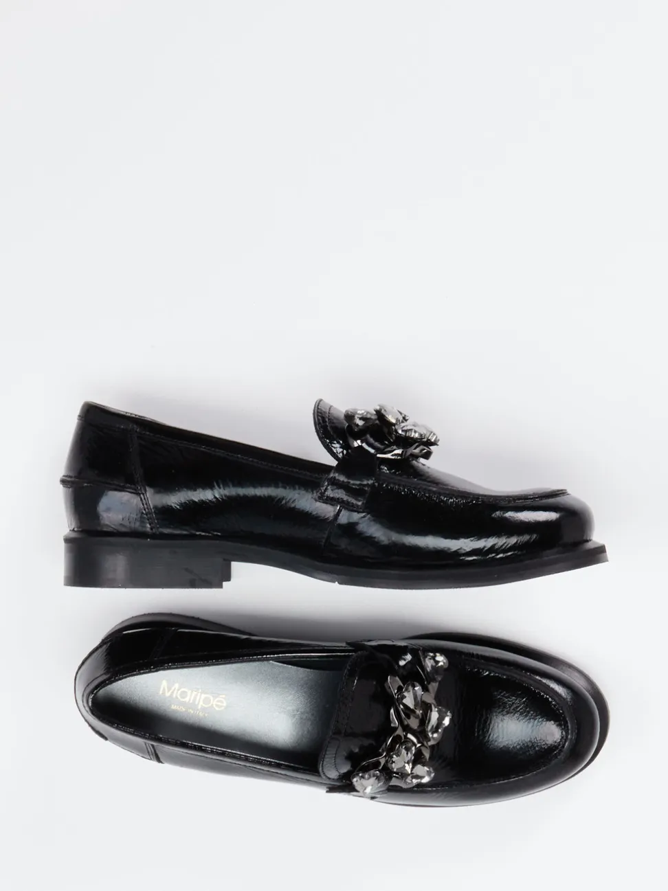 Maripé – Loafer aus Lackleder in Schwarzglanz