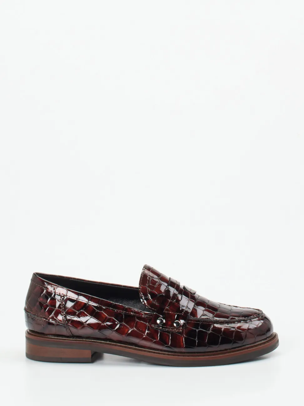 Maripé – Loafer aus Lackleder mit Krokoprägung
