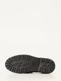 Maripé – Loafer aus Lackleder mit Ponyfell-Optik