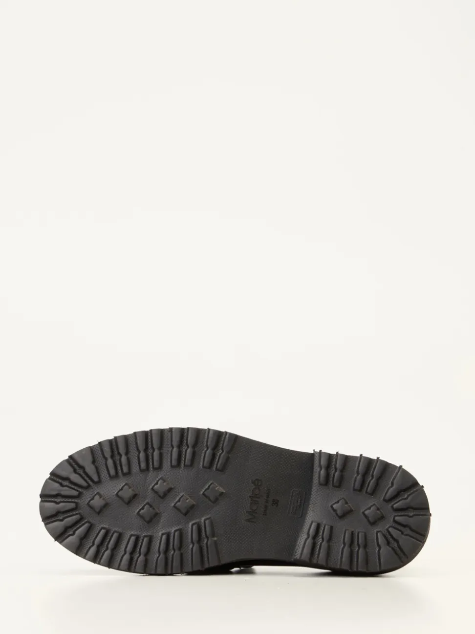 Maripé – Loafer aus Lackleder mit Ponyfell-Optik