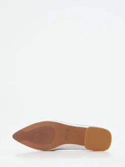 Maripé – Loafer aus Metallicleder silberfarben