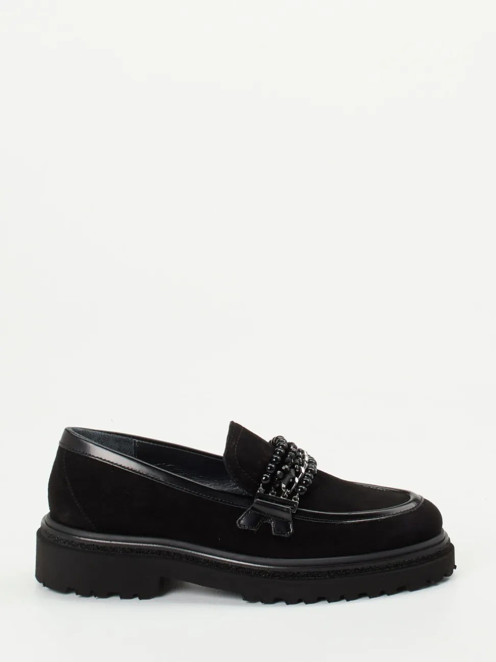 Maripé – Loafer aus Veloursleder Schwarz