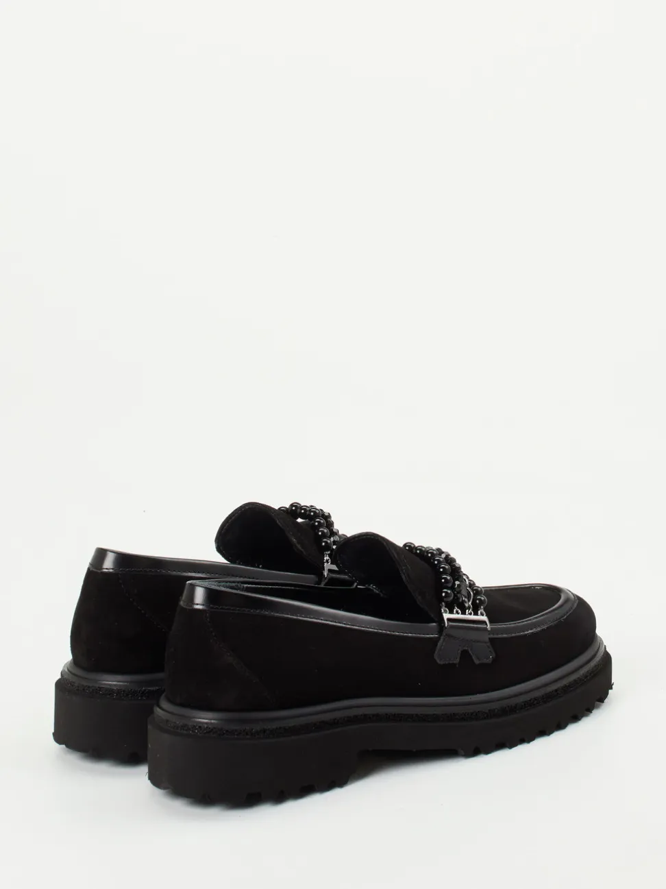 Maripé – Loafer aus Veloursleder Schwarz