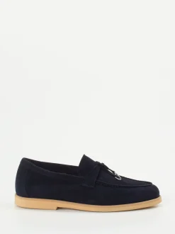 Maripé – Loafer aus Veloursleder Dunkelblau