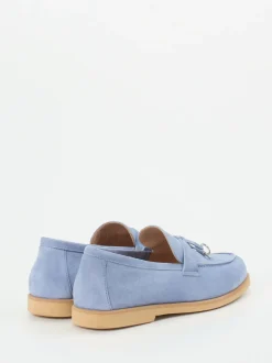 Maripé – Loafer aus Veloursleder Hellblau