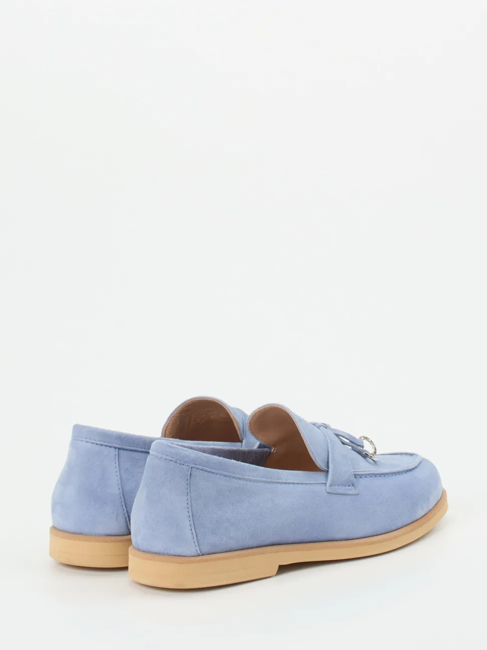 Maripé – Loafer aus Veloursleder Hellblau
