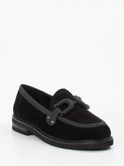 Maripé – Loafer aus Veloursleder Schwarz