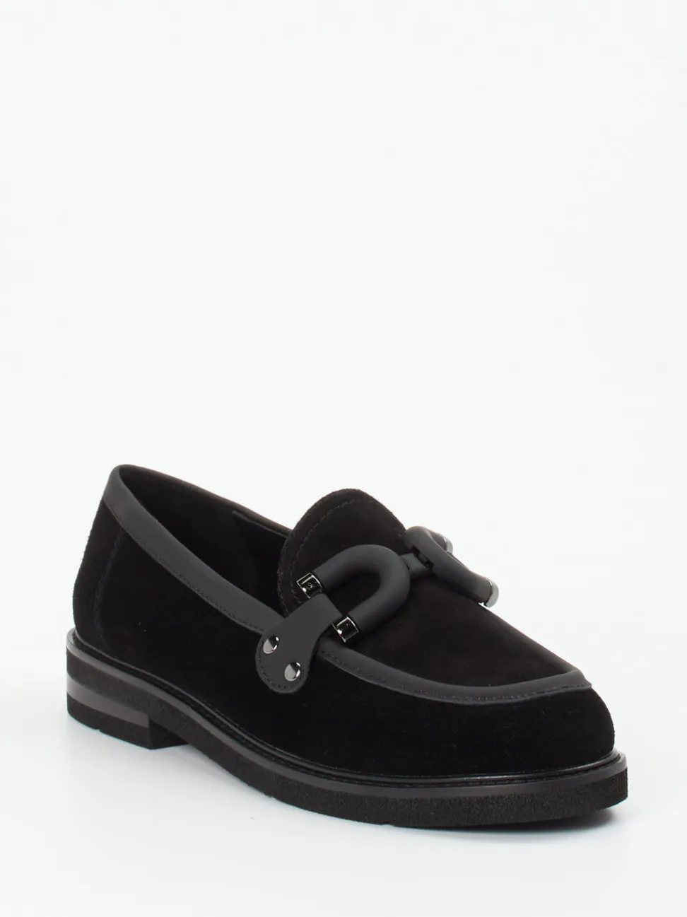 Maripé – Loafer aus Veloursleder Schwarz
