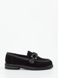 Maripé – Loafer aus Veloursleder Schwarz