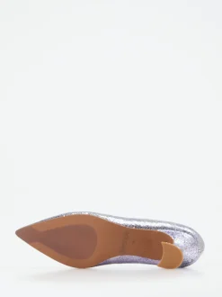 Maripé – Pumps aus Metallicleder in Craquelé-Optik